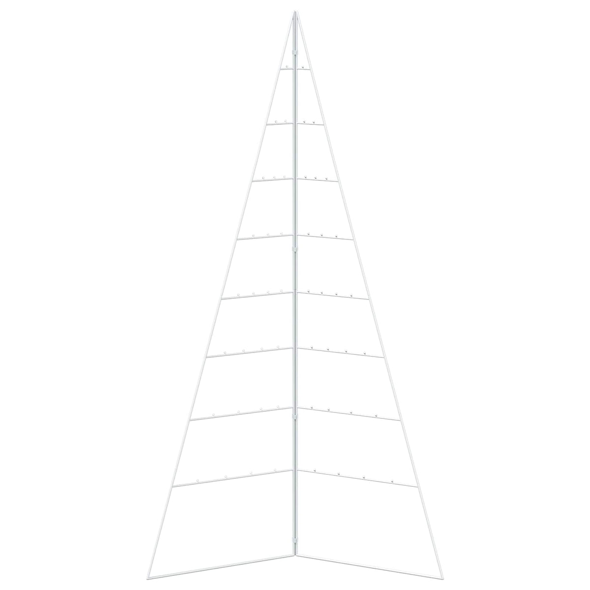 Albero di Natale in metallo KUOPIO 180 cm Acciaio Bianco
