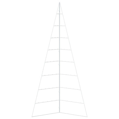 Albero di Natale in metallo KUOPIO 210 cm Acciaio Bianco | homemem39