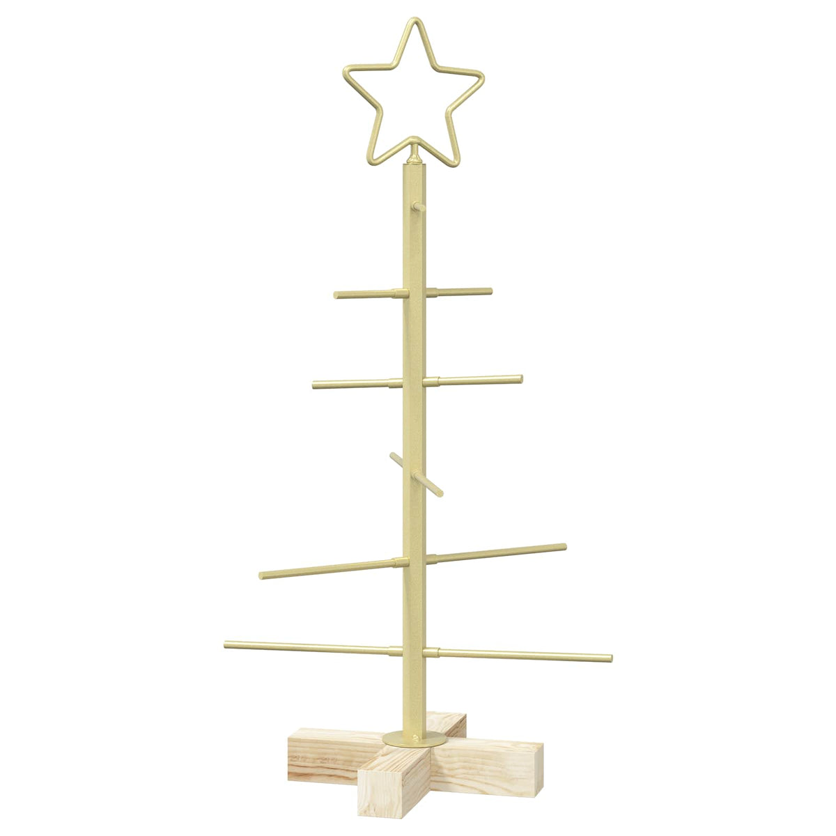 Albero di Natale in metallo con supporto KUOPIO 60 cm Acciaio