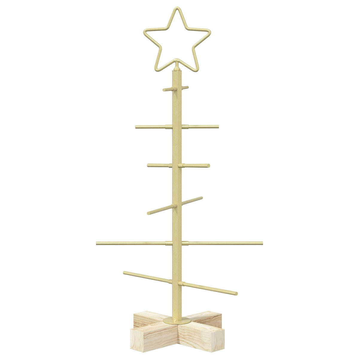 Albero di Natale in metallo con supporto KUOPIO 60 cm Acciaio