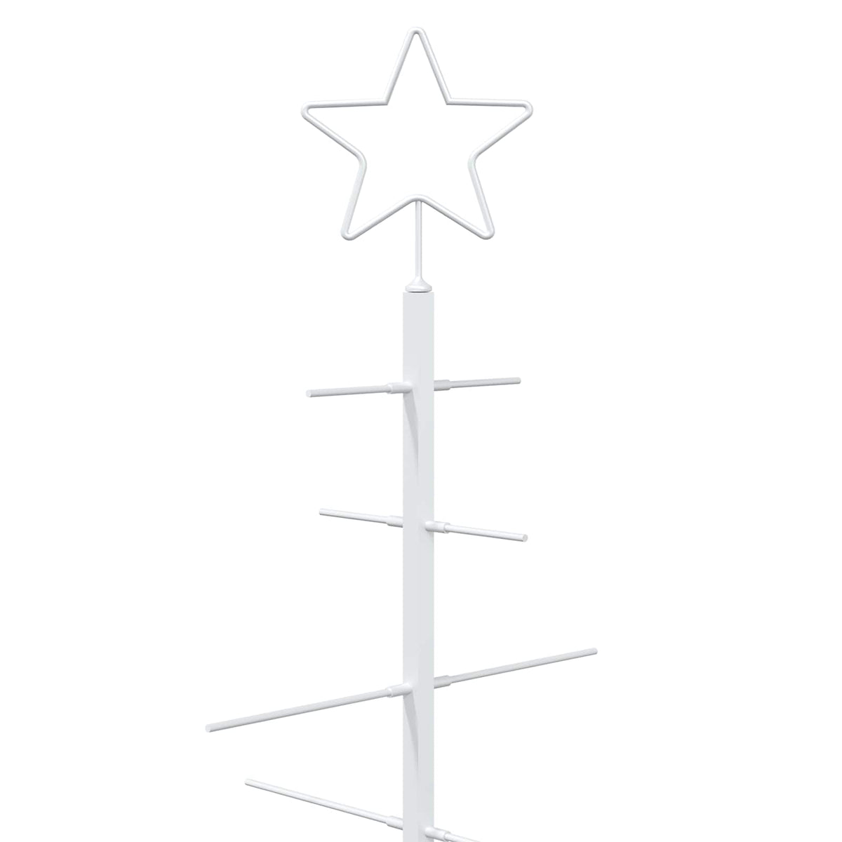Albero di Natale in metallo con supporto KUOPIO 60 cm Acciaio