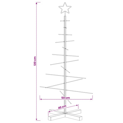 Albero di Natale in metallo con supporto KUOPIO 120 cm Acciaio