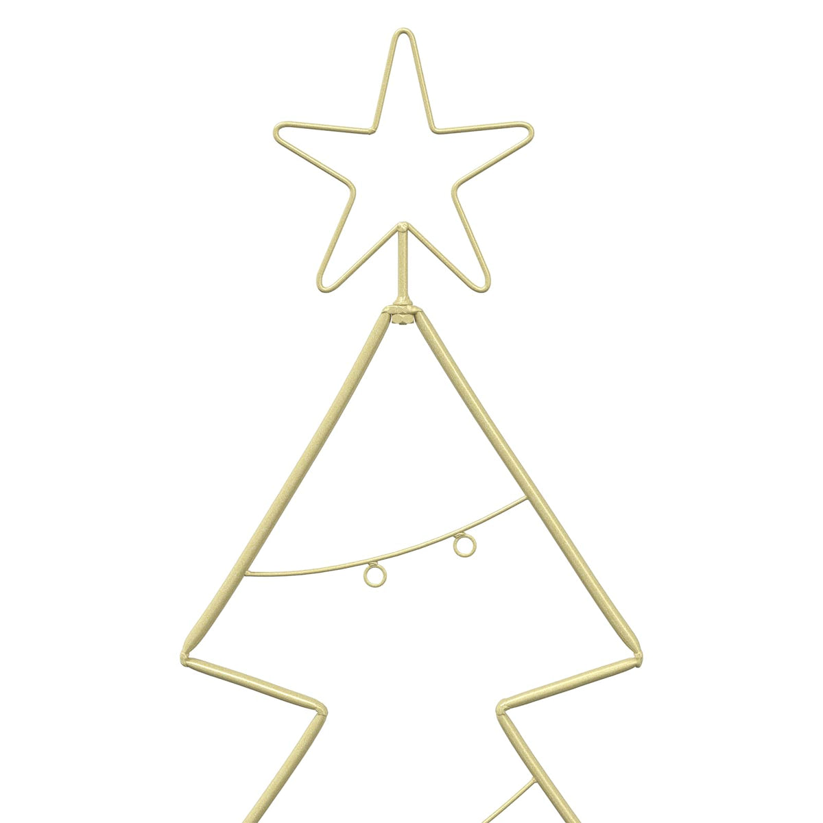 Albero di Natale in metallo con supporto KUOPIO 210 cm Acciaio