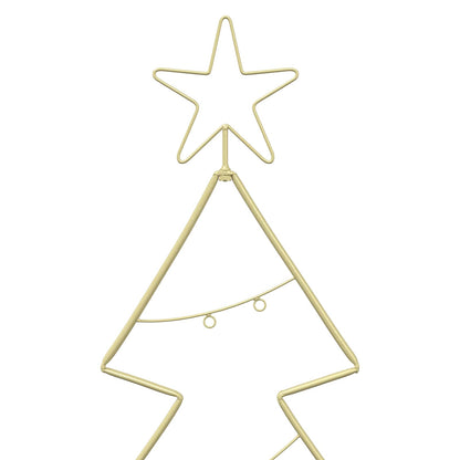 Albero di Natale in metallo con supporto KUOPIO 210 cm Acciaio