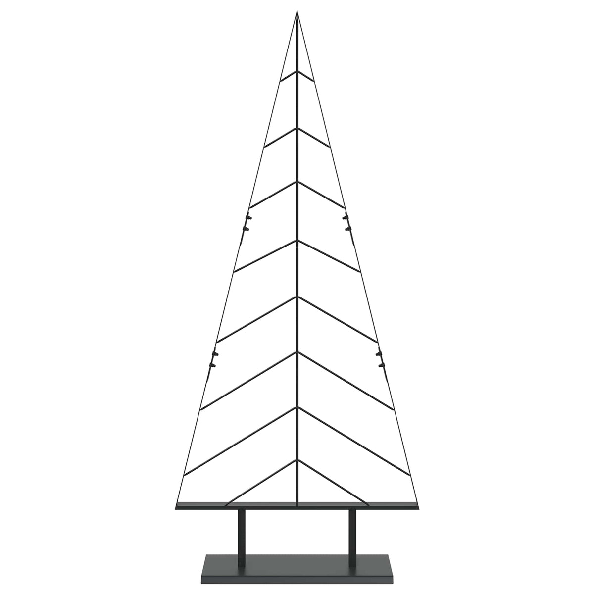 Albero di Natale in metallo con supporto KUOPIO 150 cm Acciaio | homemem39