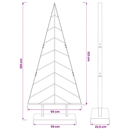 Albero di Natale in metallo con supporto KUOPIO 150 cm Acciaio | homemem39