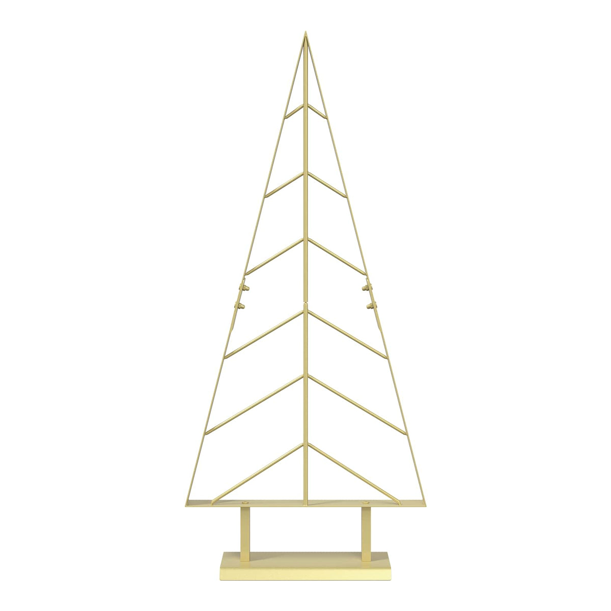 Albero di Natale in metallo con supporto KUOPIO 90 cm Acciaio