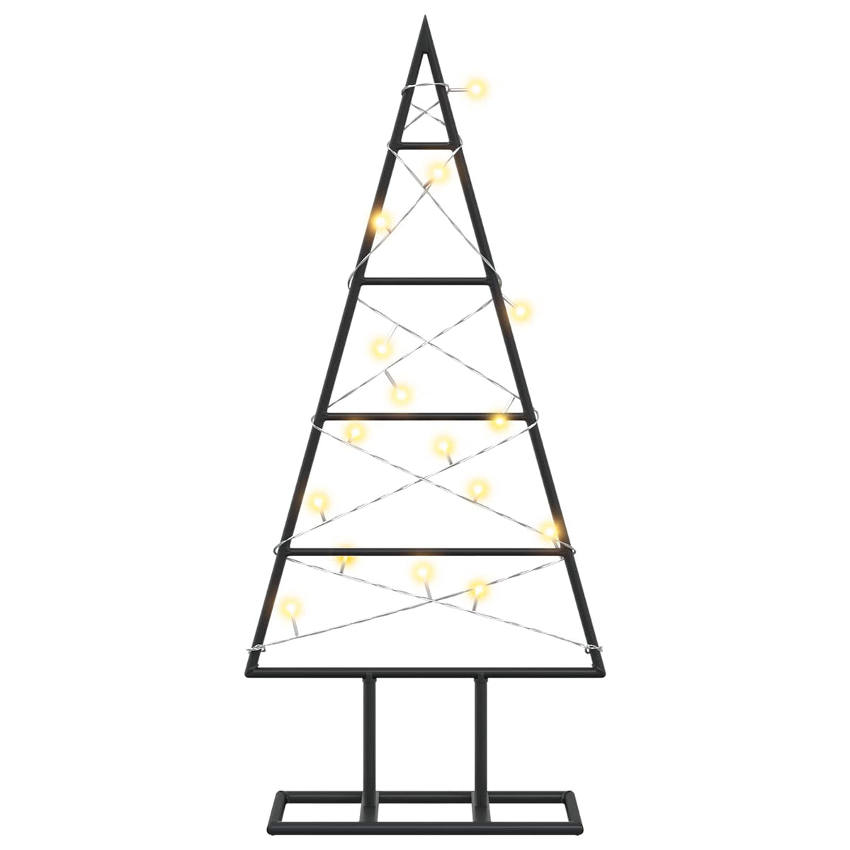 Albero di Natale in metallo KUOPIO 60 cm Bianco caldo