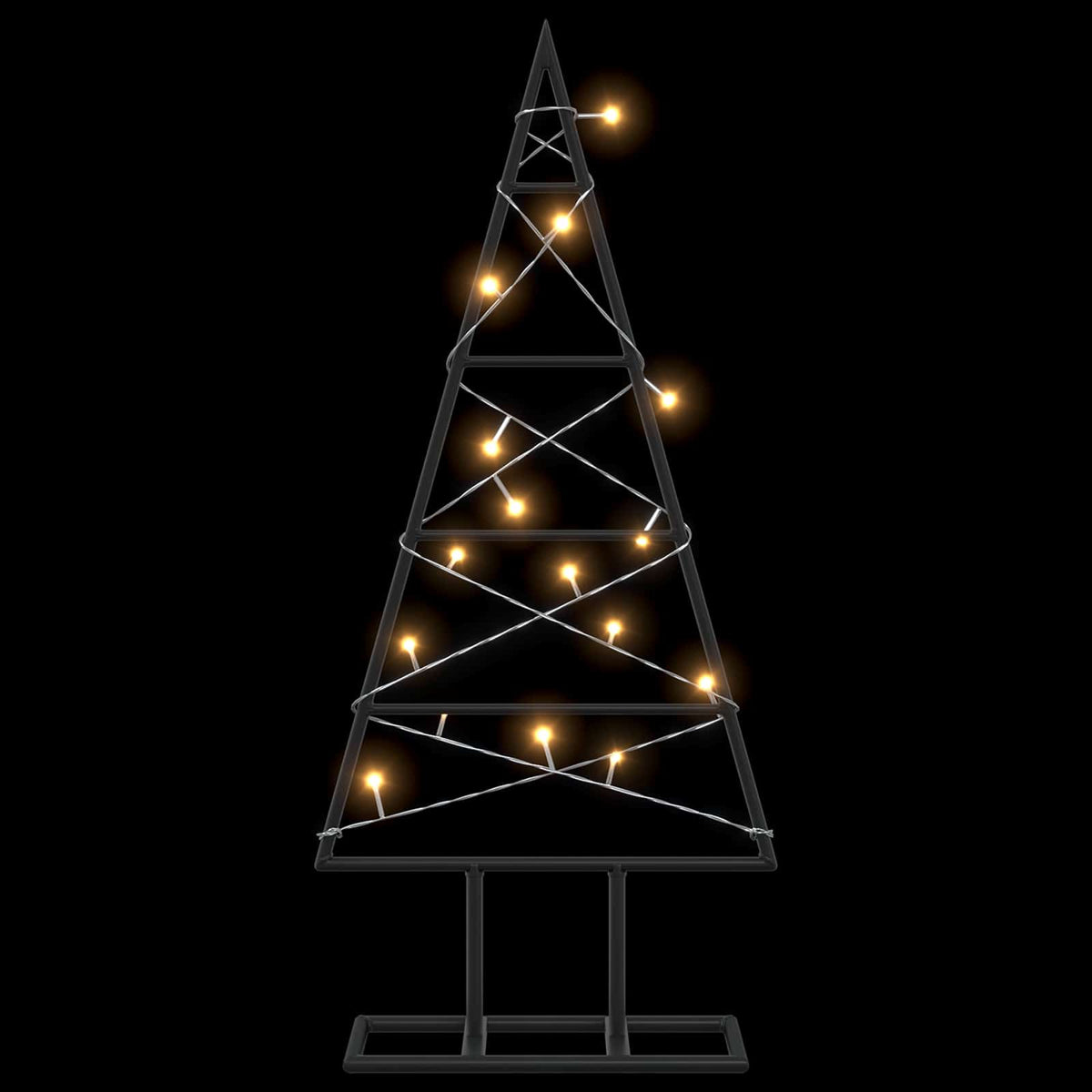 Albero di Natale in metallo KUOPIO 60 cm Bianco caldo