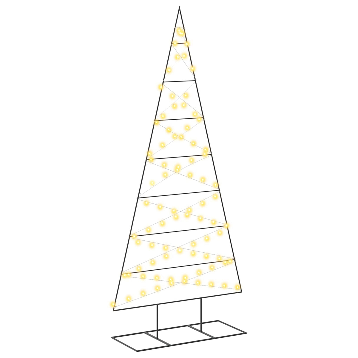Albero di Natale in metallo KUOPIO 210 cm Bianco caldo | homemem39