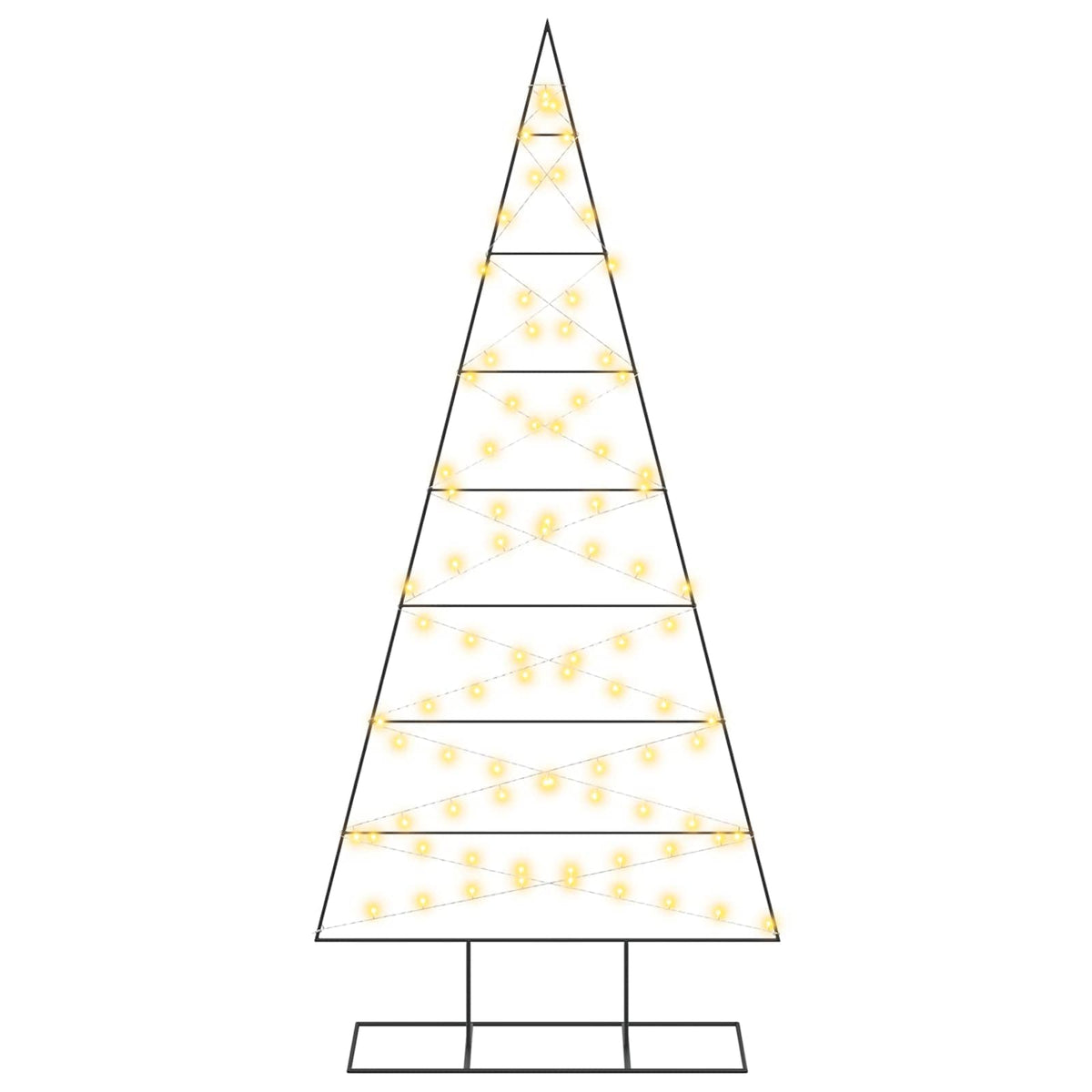 Albero di Natale in metallo KUOPIO 210 cm Bianco caldo | homemem39