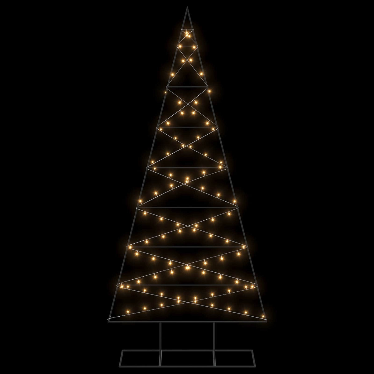 Albero di Natale in metallo KUOPIO 210 cm Bianco caldo | homemem39
