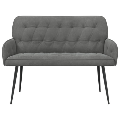 Divano a 2 posti con gambe in metallo 2 posto Grigio Scuro | homemem39
