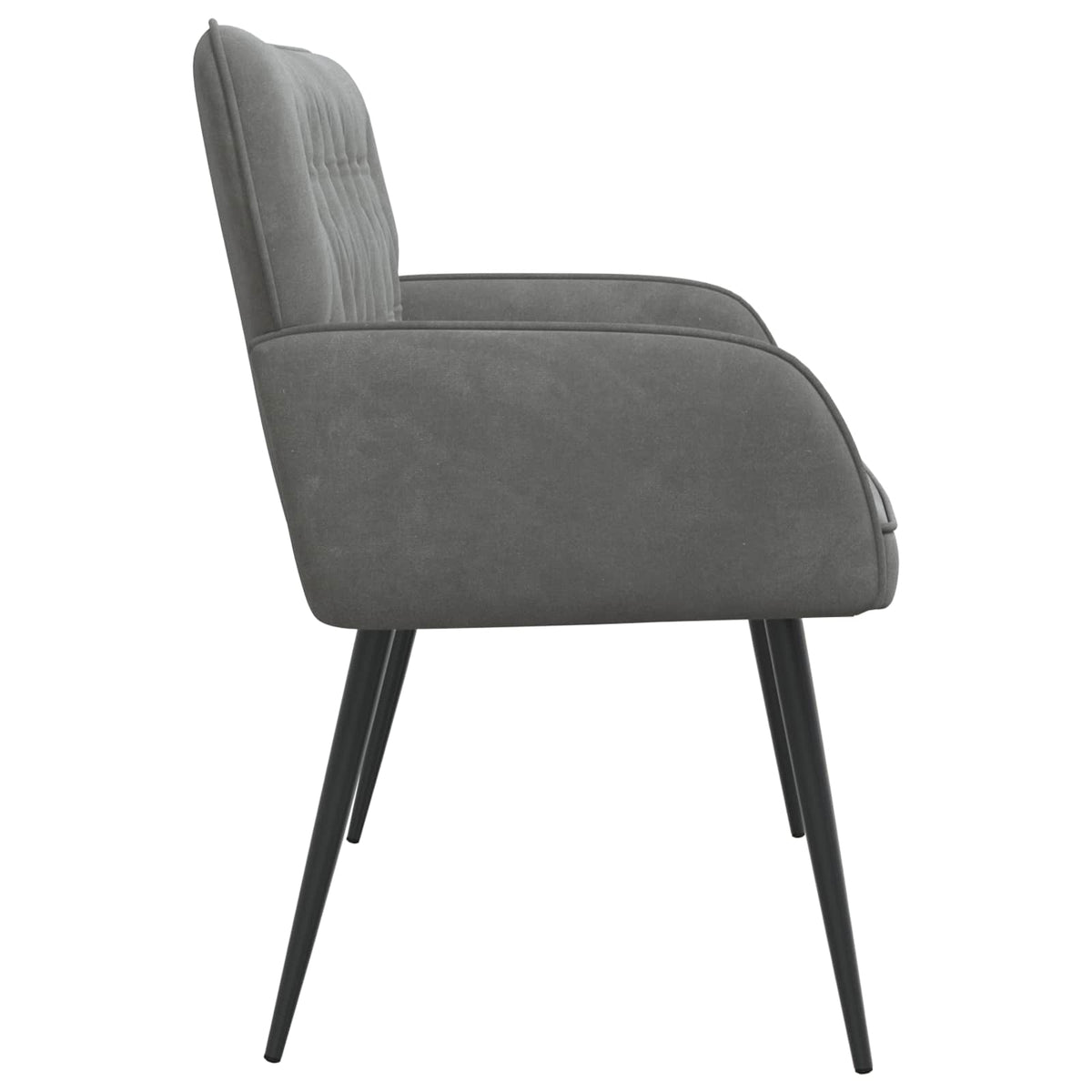 Divano a 2 posti con gambe in metallo 2 posto Grigio Scuro | homemem39