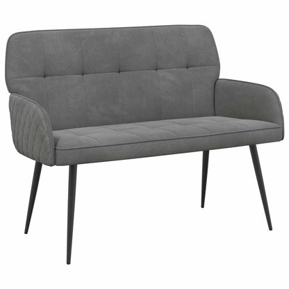 Divano a 2 posti con gambe in metallo 2 posto Grigio Scuro | homemem39
