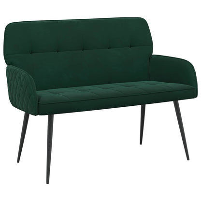 Divano a 2 posti con gambe in metallo 2 posto Verde Scuro | homemem39