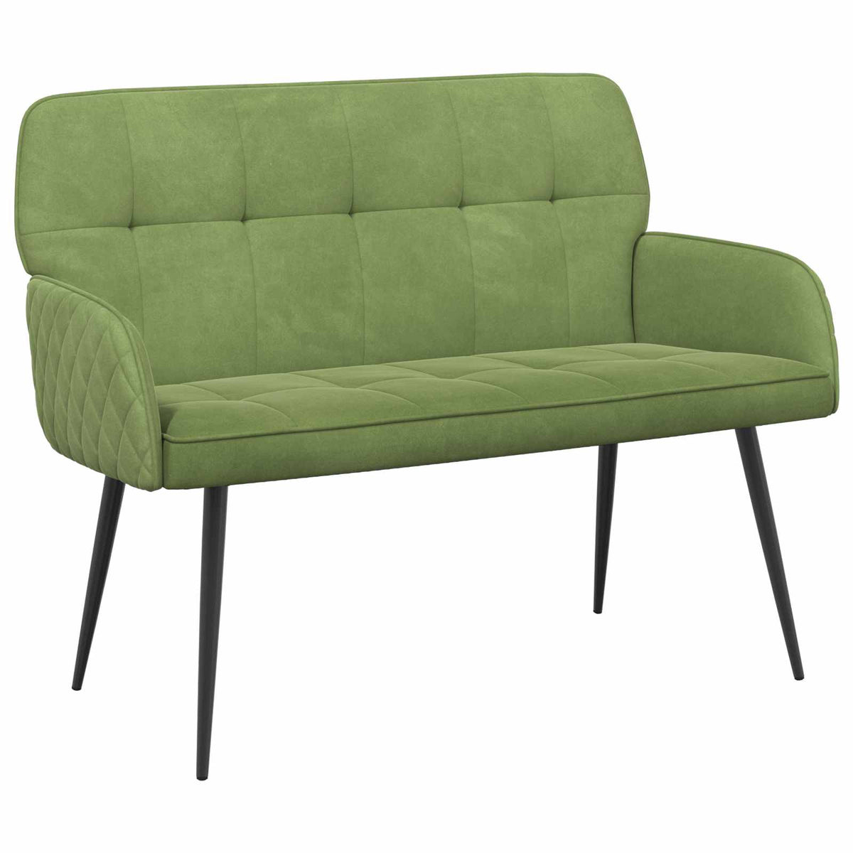 Divano a 2 posti con gambe in metallo 2 posto Verde chiaro | homemem39