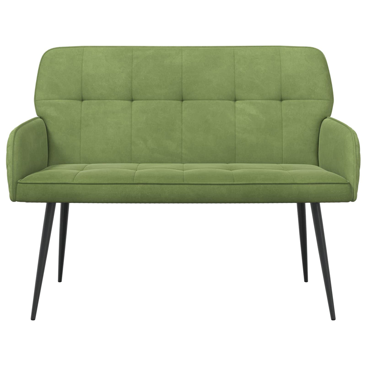 Divano a 2 posti con gambe in metallo 2 posto Verde chiaro | homemem39