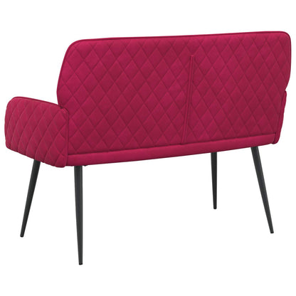 Divano a 2 posti con gambe in metallo 2 posto Rosso Vino | homemem39