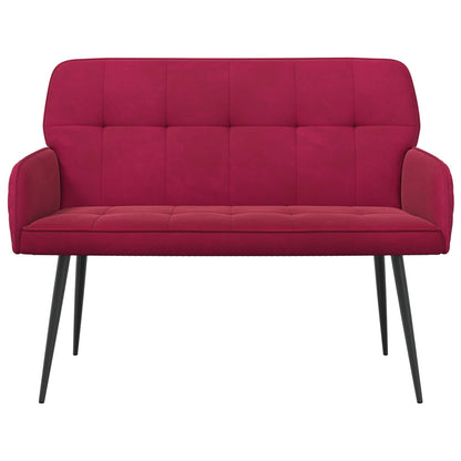 Divano a 2 posti con gambe in metallo 2 posto Rosso Vino | homemem39