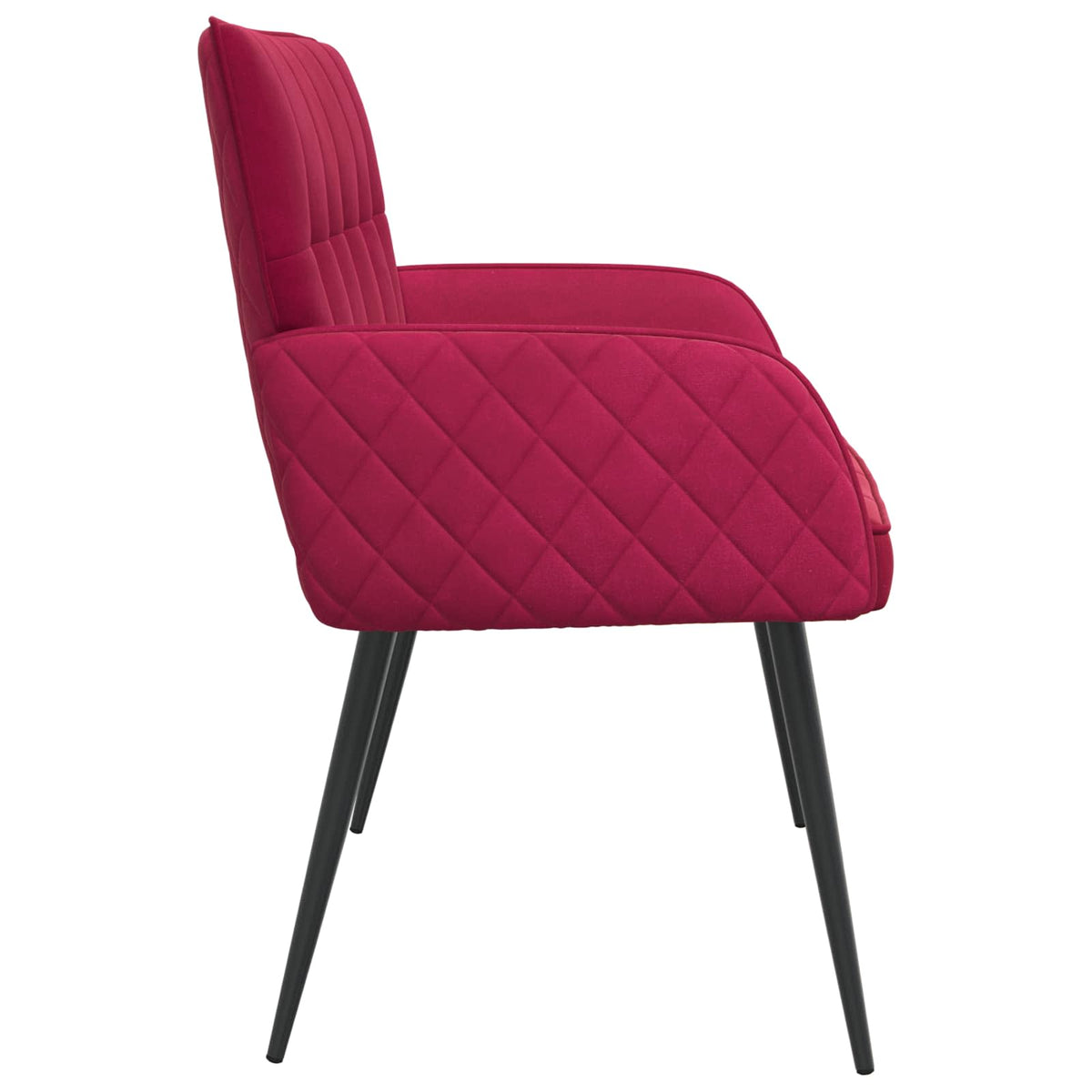 Divano a 2 posti con gambe in metallo 2 posto Rosso Vino | homemem39