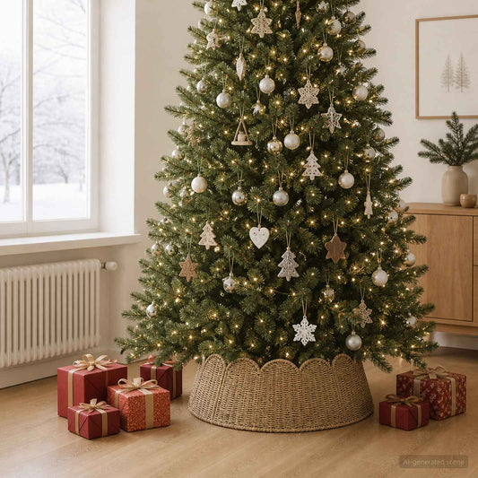Collare per Albero di Natale Rotondo Naturale Diam.