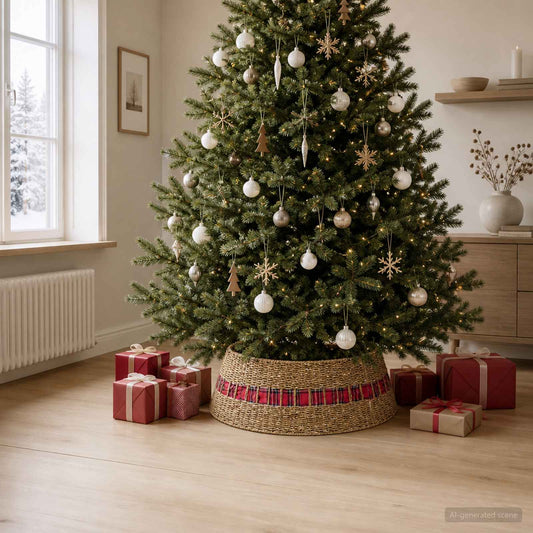Collare per Albero di Natale Rotondo Naturale Diam.