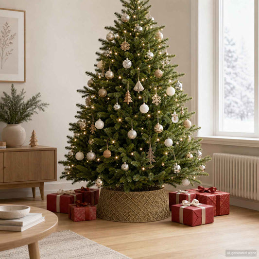 Collare per Albero di Natale Rotondo Naturale Diam.