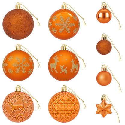 Set di Palline di Natale 88 pz Bronzo Ø 6 cm Plastica