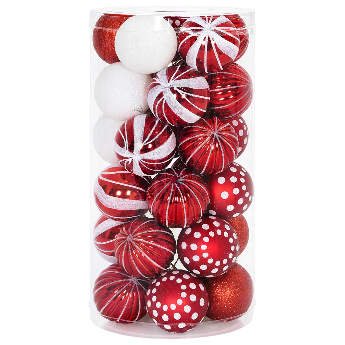 Set di Palline di Natale 30 pz e Ø 6 cm Plastica