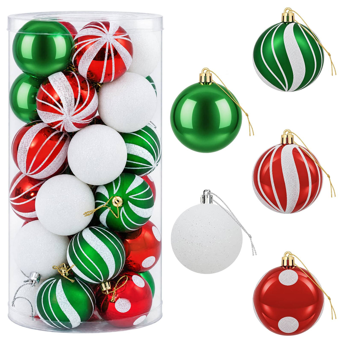Set di Palline di Natale 30 pz , e Ø 6 cm