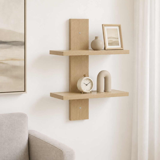 Scaffale da parete Rovere Sonoma 30 x 13.5 x 43 cm