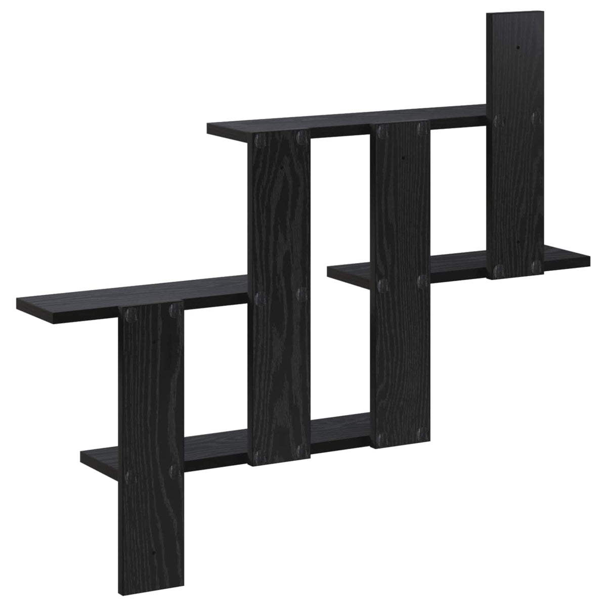 Scaffale da parete Rovere Nero 85 x 13,5 x 73,5 cm