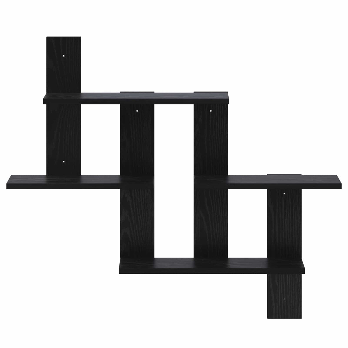 Scaffale da parete Rovere Nero 85 x 13,5 x 73,5 cm