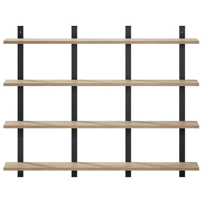 Scaffale da parete Rovere Sonoma 102 x 13.5 x 80 cm