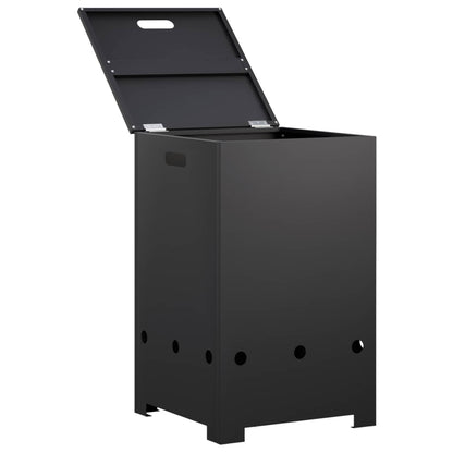 Copribombola per propano 40 x 40 x 66 cm Acciaio Nero