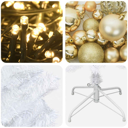 Albero di Natale Artificiale Slim con Palline 180 cm 300 LED | homemem39