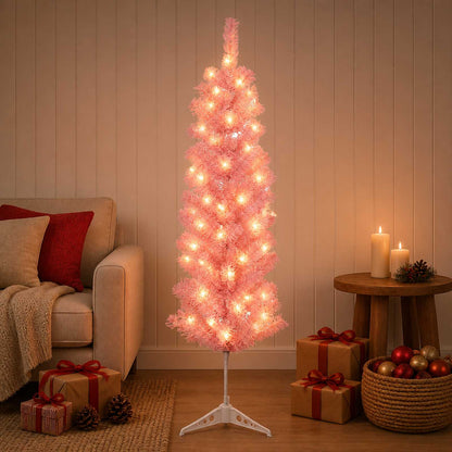 Albero di Natale Artificiale Sottile 150 cm 150 LED | homemem39