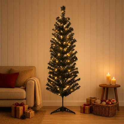 Albero di Natale Artificiale Sottile 150 cm 150 LED | homemem39