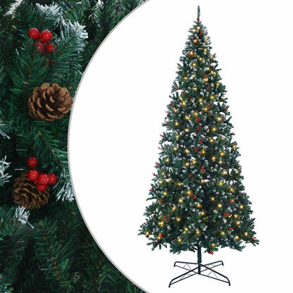 Albero di Natale Artificiale con Rami Pieghevoli 400 cm 600 LED
