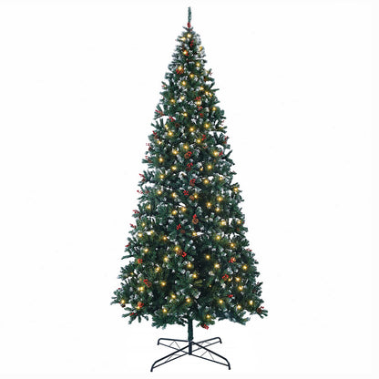 Albero di Natale Artificiale con Rami Pieghevoli 400 cm 600 LED