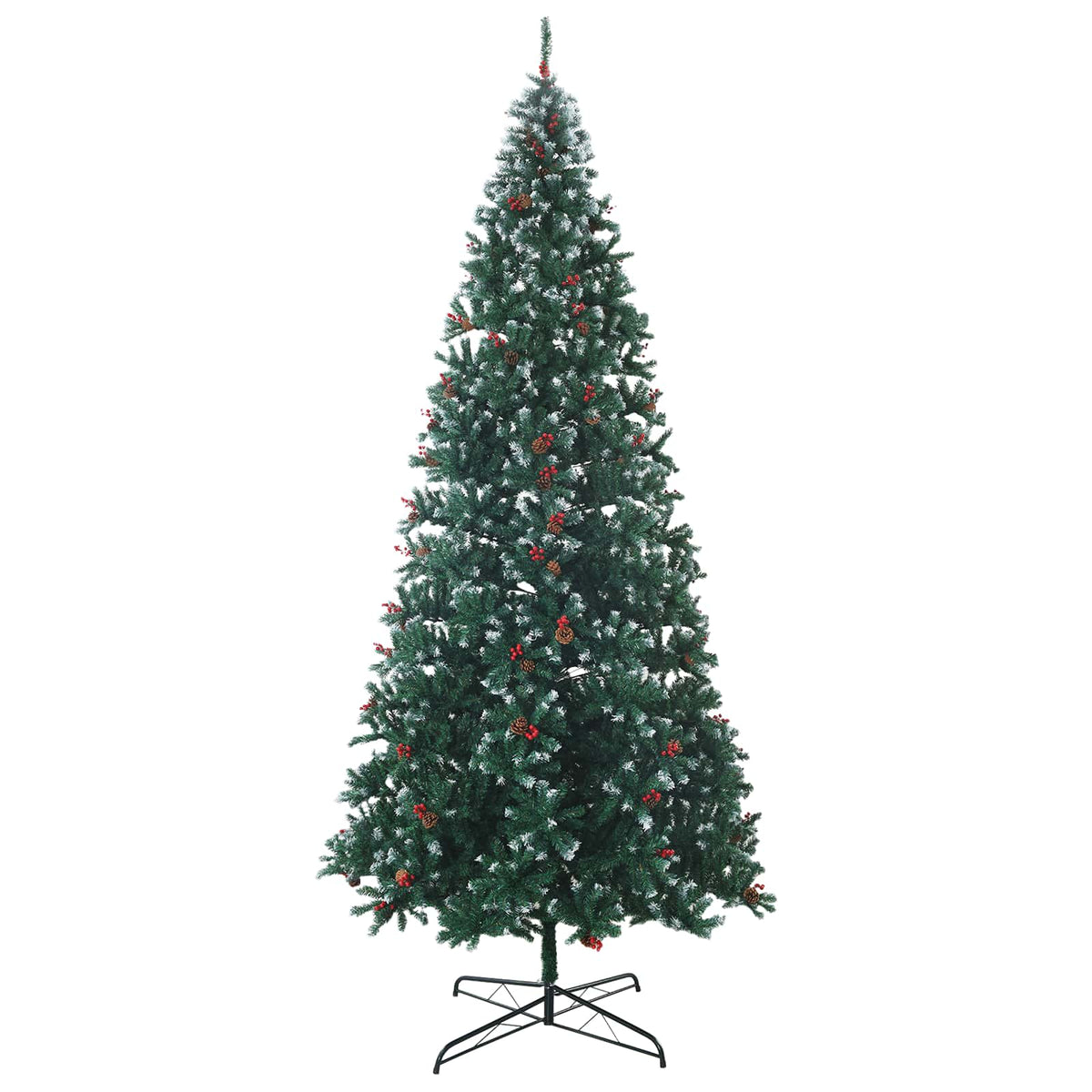 Albero di Natale Artificiale con Rami Pieghevoli 500 cm 900 LED