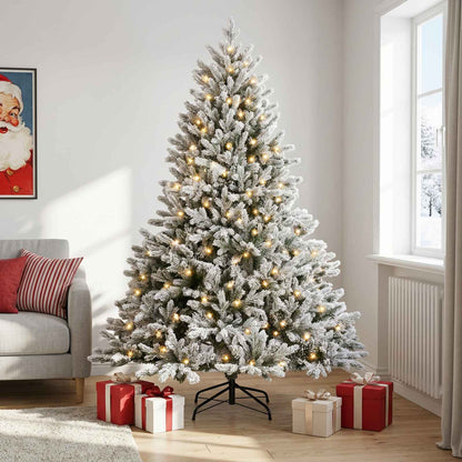 Albero di Natale Artificiale con Rami Pieghevoli 180 cm 300 LED | homemem39