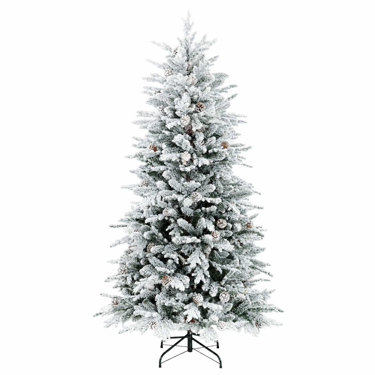 Albero di Natale Artificiale con Rami Pieghevoli 120 cm 150 LED