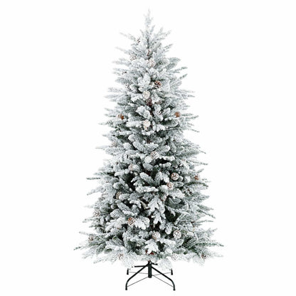 Albero di Natale Artificiale con Rami Pieghevoli 150 cm 150 LED