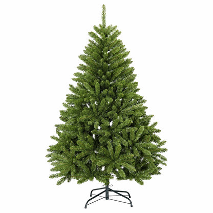 Albero di Natale Artificiale con Rami Pieghevoli 120 cm 150 LED
