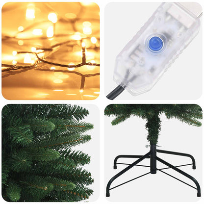 Albero di Natale Artificiale Sottile 150 cm 150 LED