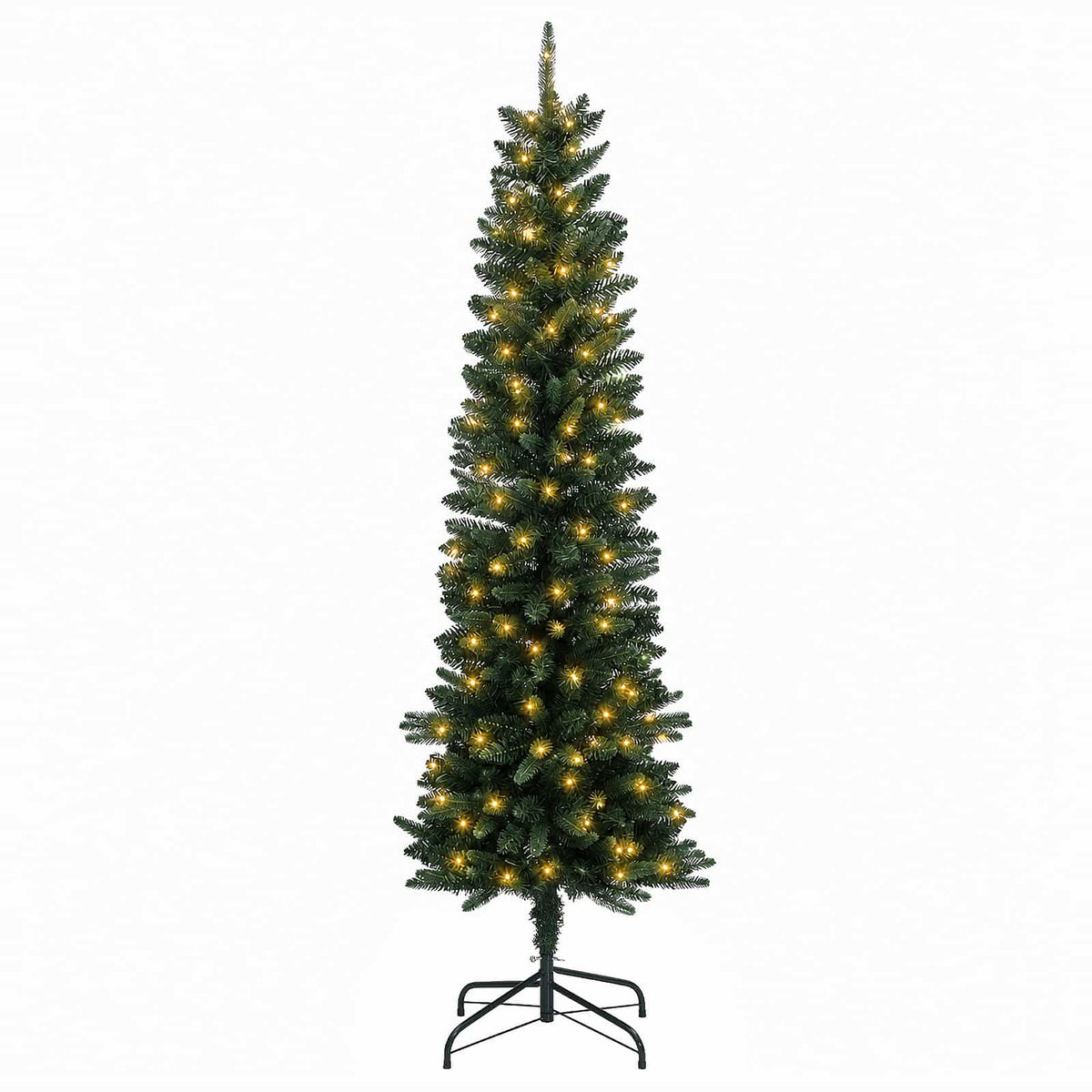 Albero di Natale Artificiale Sottile 150 cm 150 LED