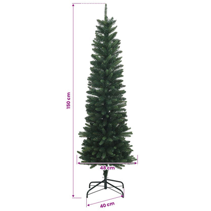 Albero di Natale Artificiale Sottile 150 cm 150 LED