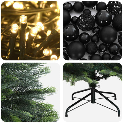 Albero di Natale Artificiale con Palline 150 cm 150 LED | homemem39